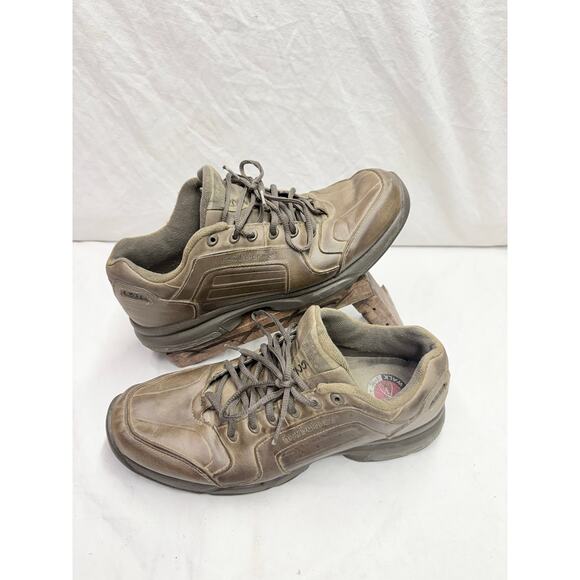 New Balance 627 shoes  Men's size 11D Brown leather Health Walk Walking Shoes - Picture 1 of 15